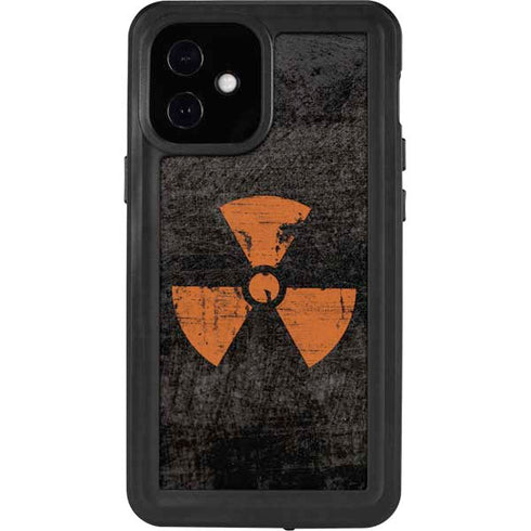 Radioactivity Black iPhone 12 Mini Waterproof Case