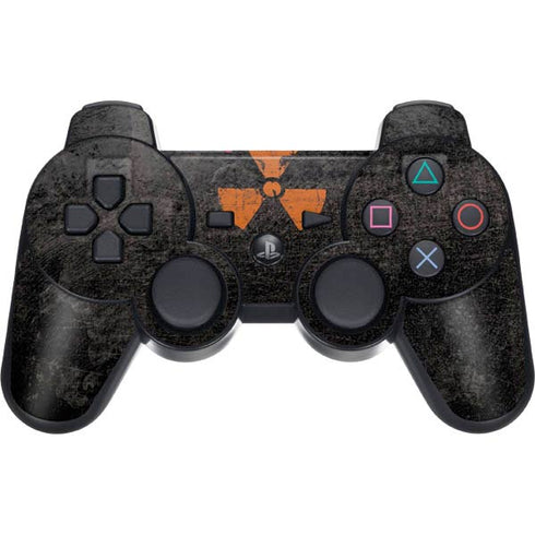 Radioactivity Black PS3 Dual Shock wireless controller Skin