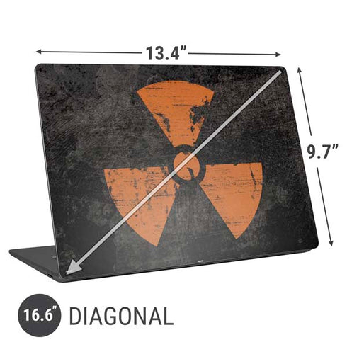 Radioactivity Black Universal Laptop 16.6in (13.4 x 9.7in) Skin