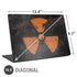 Radioactivity Black Universal Laptop 16.6in (13.4 x 9.7in) Skin