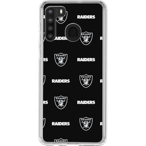 NFL Raiders Blitz Series Galaxy A21 Clear Case