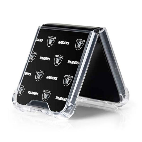 NFL Raiders Blitz Series Galaxy Z Flip5 5G Clear Case