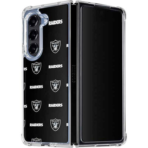 NFL Raiders Blitz Series Galaxy Z Fold5 5G Clear Case