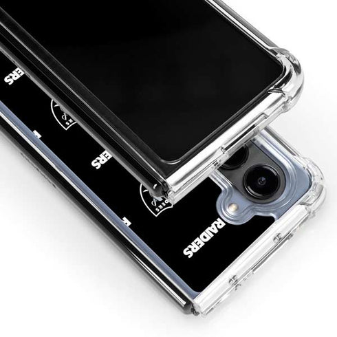 NFL Raiders Blitz Series Galaxy Z Fold5 5G Clear Case