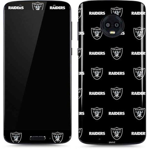 NFL Raiders Blitz Series Moto G6 Skin