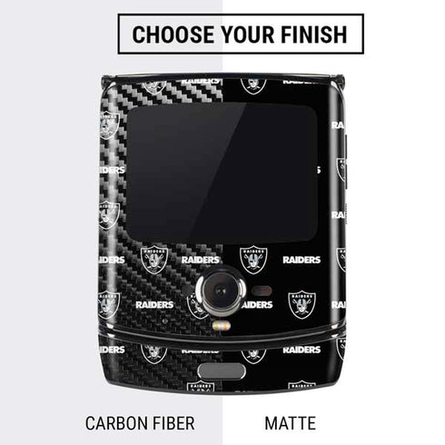 NFL Raiders Blitz Series Motorola RAZR Skin