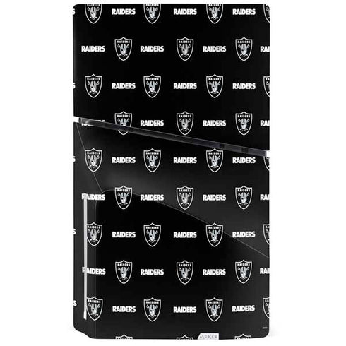 NFL Raiders Blitz Series PS5 Slim Disk Console Skin