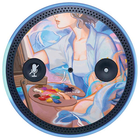 Rainbow Anime Artist Painter by Ivy Dolamore Amazon Echo Skin