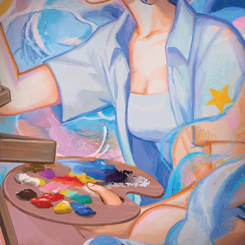 Rainbow Anime Artist Painter by Ivy Dolamore Amazon Echo Skin
