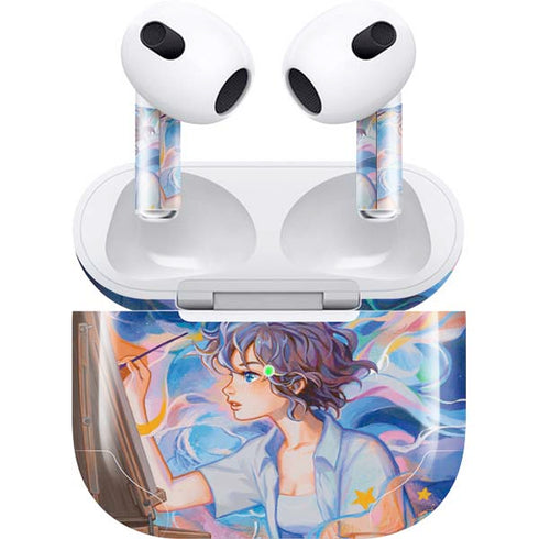 Rainbow Anime Artist Painter by Ivy Dolamore Apple AirPods (3rd Gen 2021) Skin