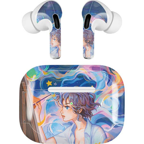 Rainbow Anime Artist Painter by Ivy Dolamore Apple AirPods Pro Skin