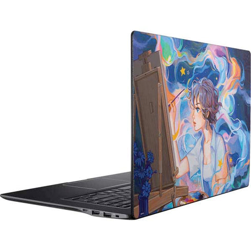 Rainbow Anime Artist Painter by Ivy Dolamore Ativ Book 9 (15.6in 2014) Skin