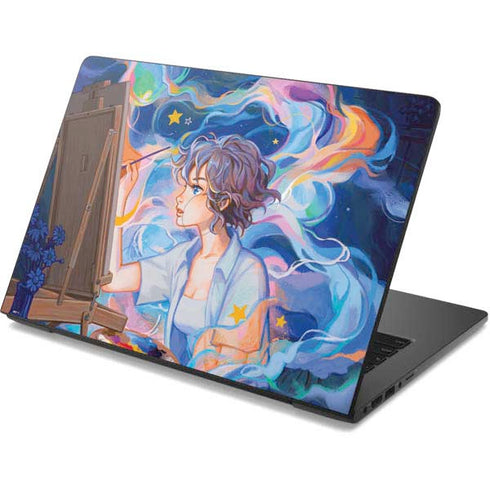 Rainbow Anime Artist Painter by Ivy Dolamore Dell Chromebook Skin