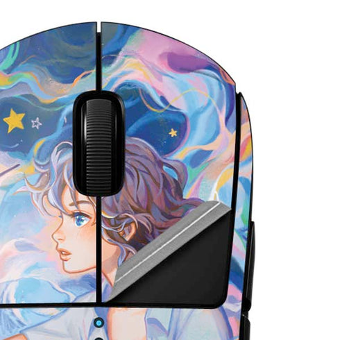 Rainbow Anime Artist Painter by Ivy Dolamore G Pro Wireless Gaming Mouse Skin
