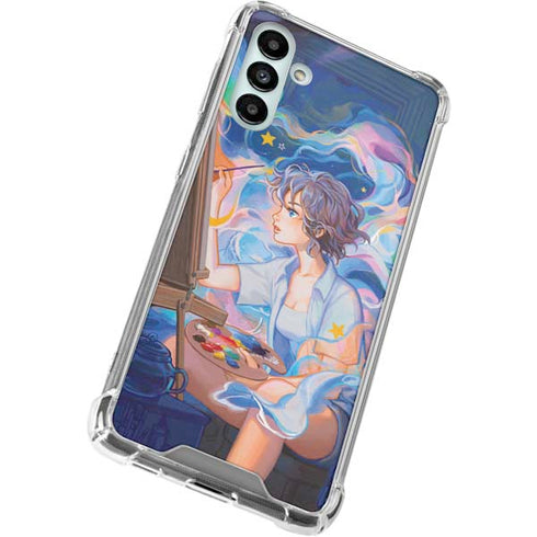 Rainbow Anime Artist Painter by Ivy Dolamore Galaxy A13 5G Clear Case