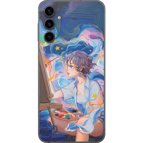 Rainbow Anime Artist Painter by Ivy Dolamore Galaxy A14 5G Skin