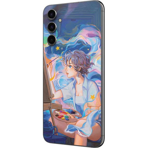 Rainbow Anime Artist Painter by Ivy Dolamore Galaxy A14 5G Skin