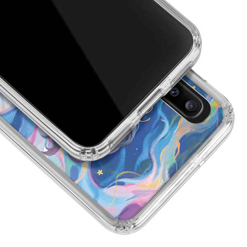 Rainbow Anime Artist Painter by Ivy Dolamore Galaxy A20 Clear Case