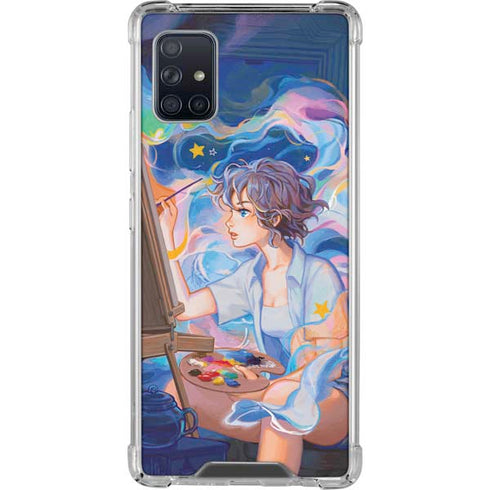 Rainbow Anime Artist Painter by Ivy Dolamore Galaxy A51 5G Clear Case