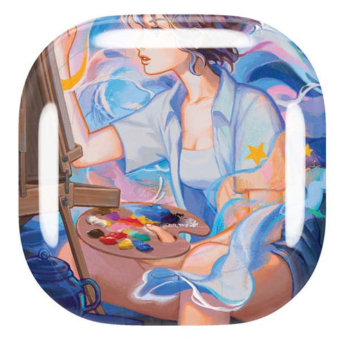 Rainbow Anime Artist Painter by Ivy Dolamore Galaxy Buds Live Skin