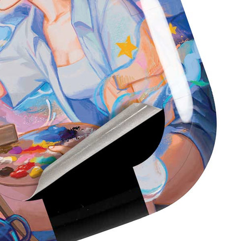 Rainbow Anime Artist Painter by Ivy Dolamore Galaxy Buds Live Skin