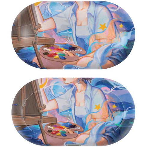 Rainbow Anime Artist Painter by Ivy Dolamore Galaxy Buds Plus Skin