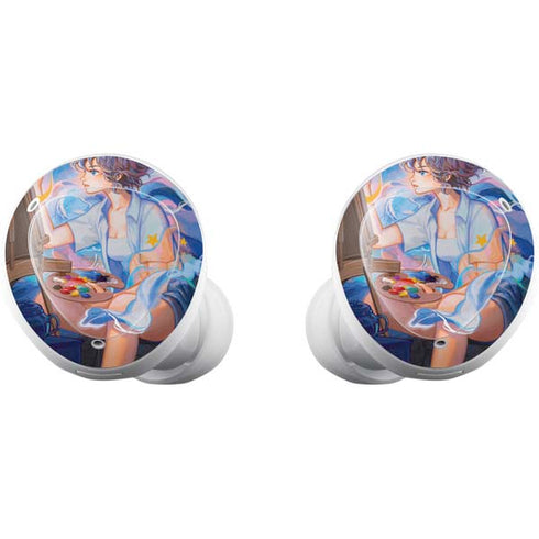 Rainbow Anime Artist Painter by Ivy Dolamore Galaxy Buds Plus Skin