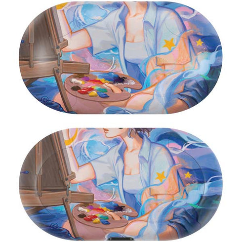 Rainbow Anime Artist Painter by Ivy Dolamore Galaxy Buds Skin