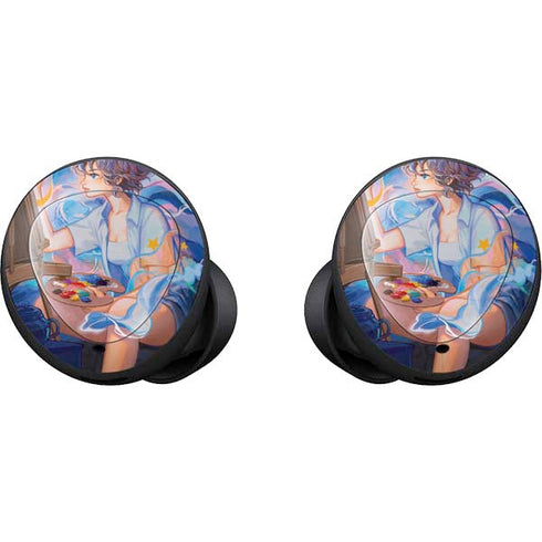 Rainbow Anime Artist Painter by Ivy Dolamore Galaxy Buds Skin
