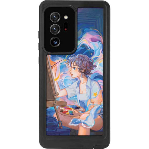 Rainbow Anime Artist Painter by Ivy Dolamore Galaxy Note20 Ultra 5G Waterproof Case