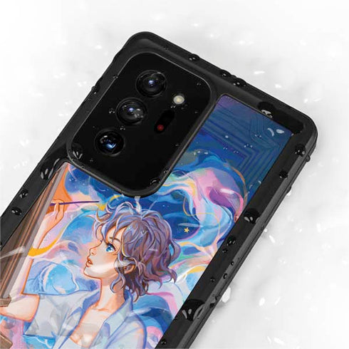 Rainbow Anime Artist Painter by Ivy Dolamore Galaxy Note20 Ultra 5G Waterproof Case