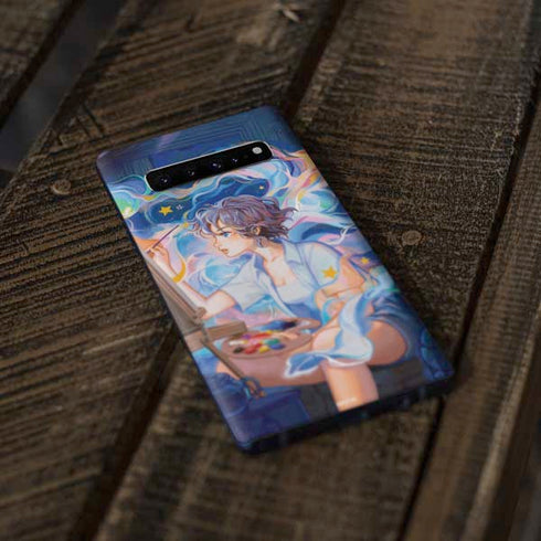 Rainbow Anime Artist Painter by Ivy Dolamore Galaxy S10 Skin