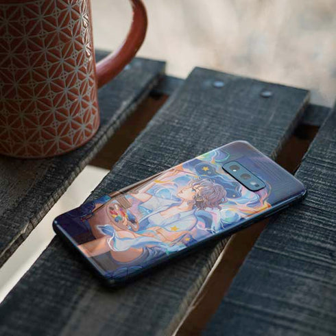 Rainbow Anime Artist Painter by Ivy Dolamore Galaxy S10e Skin