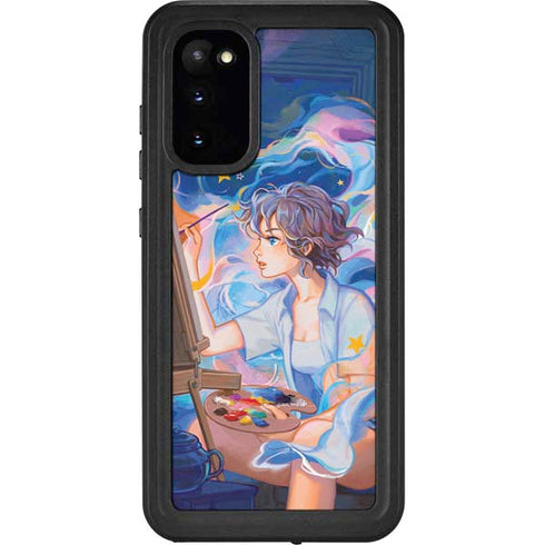 Rainbow Anime Artist Painter by Ivy Dolamore Galaxy S20 Waterproof Case