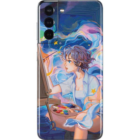 Rainbow Anime Artist Painter by Ivy Dolamore Galaxy S21 5G Skin