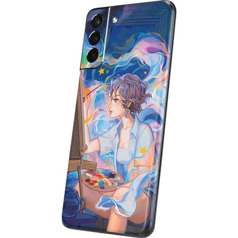 Rainbow Anime Artist Painter by Ivy Dolamore Galaxy S21 Plus 5G Skin