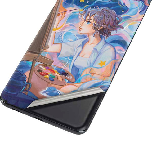 Rainbow Anime Artist Painter by Ivy Dolamore Galaxy S21 Plus 5G Skin
