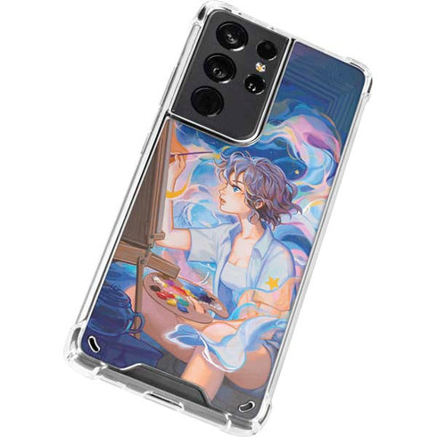 Rainbow Anime Artist Painter by Ivy Dolamore Galaxy S21 Ultra 5G Clear Case