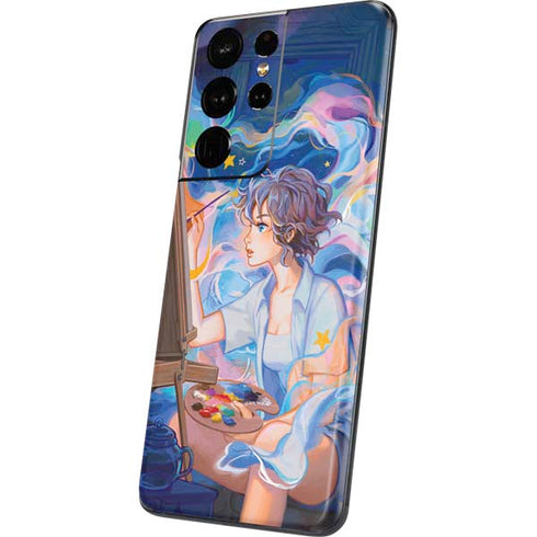 Rainbow Anime Artist Painter by Ivy Dolamore Galaxy S21 Ultra 5G Skin