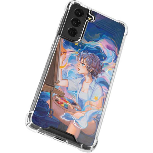 Rainbow Anime Artist Painter by Ivy Dolamore Galaxy S22 Plus Clear Case