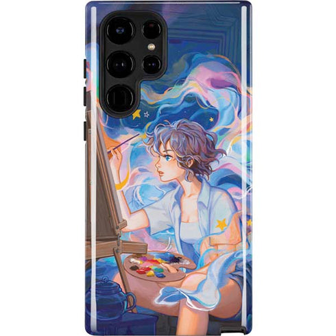 Rainbow Anime Artist Painter by Ivy Dolamore Galaxy S22 Ultra Pro Case