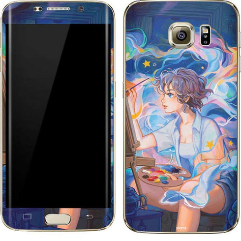 Rainbow Anime Artist Painter by Ivy Dolamore Galaxy S7 Edge Skin