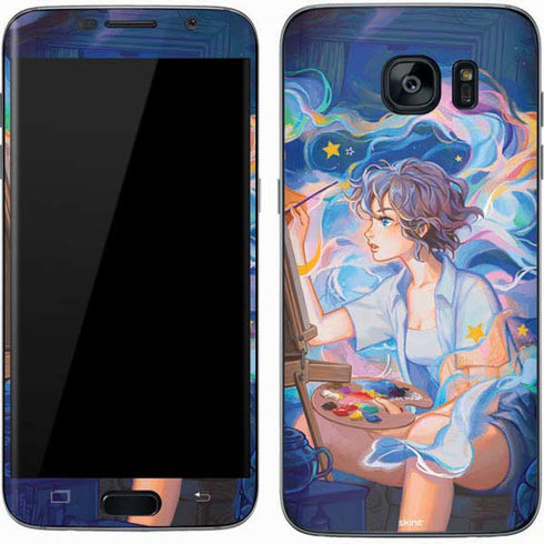 Rainbow Anime Artist Painter by Ivy Dolamore Galaxy S7 Skin