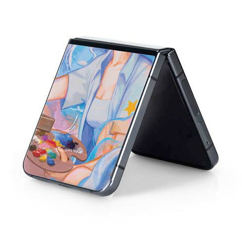 Rainbow Anime Artist Painter by Ivy Dolamore Galaxy Z Flip5 5G Skin