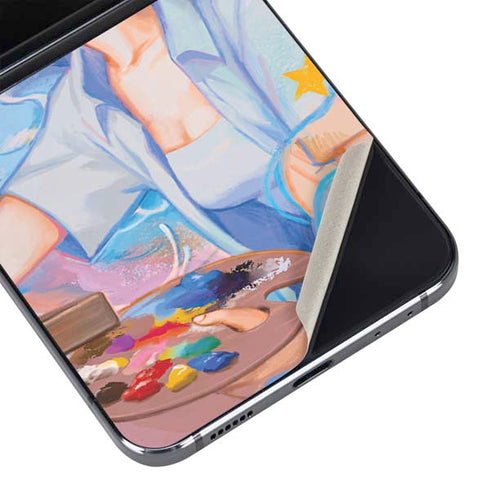 Rainbow Anime Artist Painter by Ivy Dolamore Galaxy Z Flip5 5G Skin