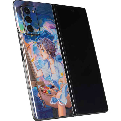 Rainbow Anime Artist Painter by Ivy Dolamore Galaxy Z Fold2 5G Skin