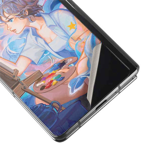 Rainbow Anime Artist Painter by Ivy Dolamore Galaxy Z Fold2 5G Skin