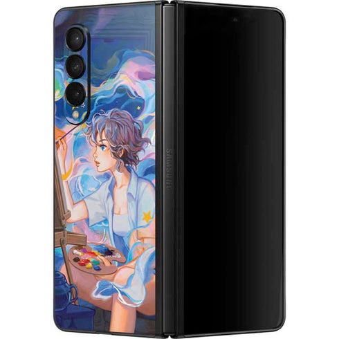 Rainbow Anime Artist Painter by Ivy Dolamore Galaxy Z Fold3 5G Skin