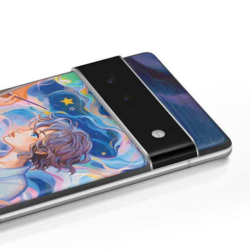 Rainbow Anime Artist Painter by Ivy Dolamore Google Pixel 6 Skin
