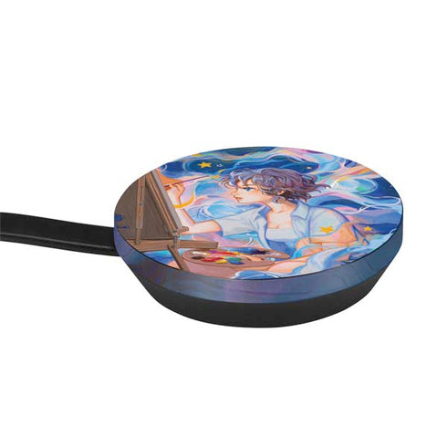 Rainbow Anime Artist Painter by Ivy Dolamore Google Stadia Controller Skin